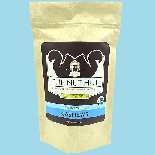 Organic Scurry Curry Cashews Dry Roasted Small Batch USDA Certified