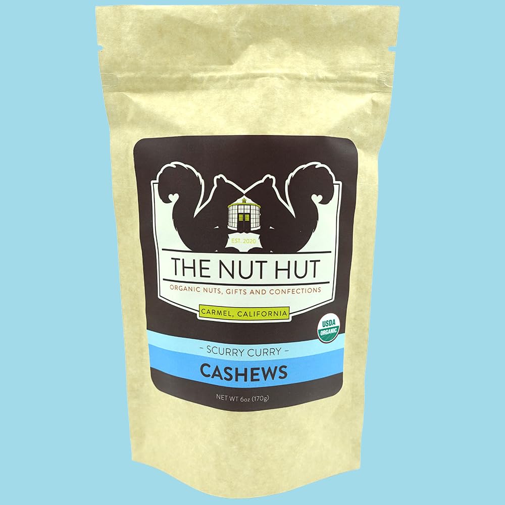 Organic Scurry Curry Cashews Dry Roasted Small Batch USDA Certified