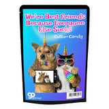 Best Friends Because Everyone Else Sucks Cotton Candy - Pink, Gluten Free - Funny Gift for BFF - Gift Basket Filler, Valentines for Friends, BFF