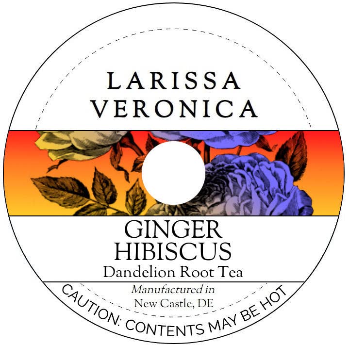 Ginger Hibiscus Dandelion Root Tea (Single Serve K-Cup Pods) (12 pods, ZIN: 577811) - 2 Pack