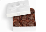 Chocolate Caramel Peanut Clusters White Gift Box - by It's Delish | 12 OZ Premium Dark Chocolate Covered Nuts with Carmel Cluster | Christmas Gifts