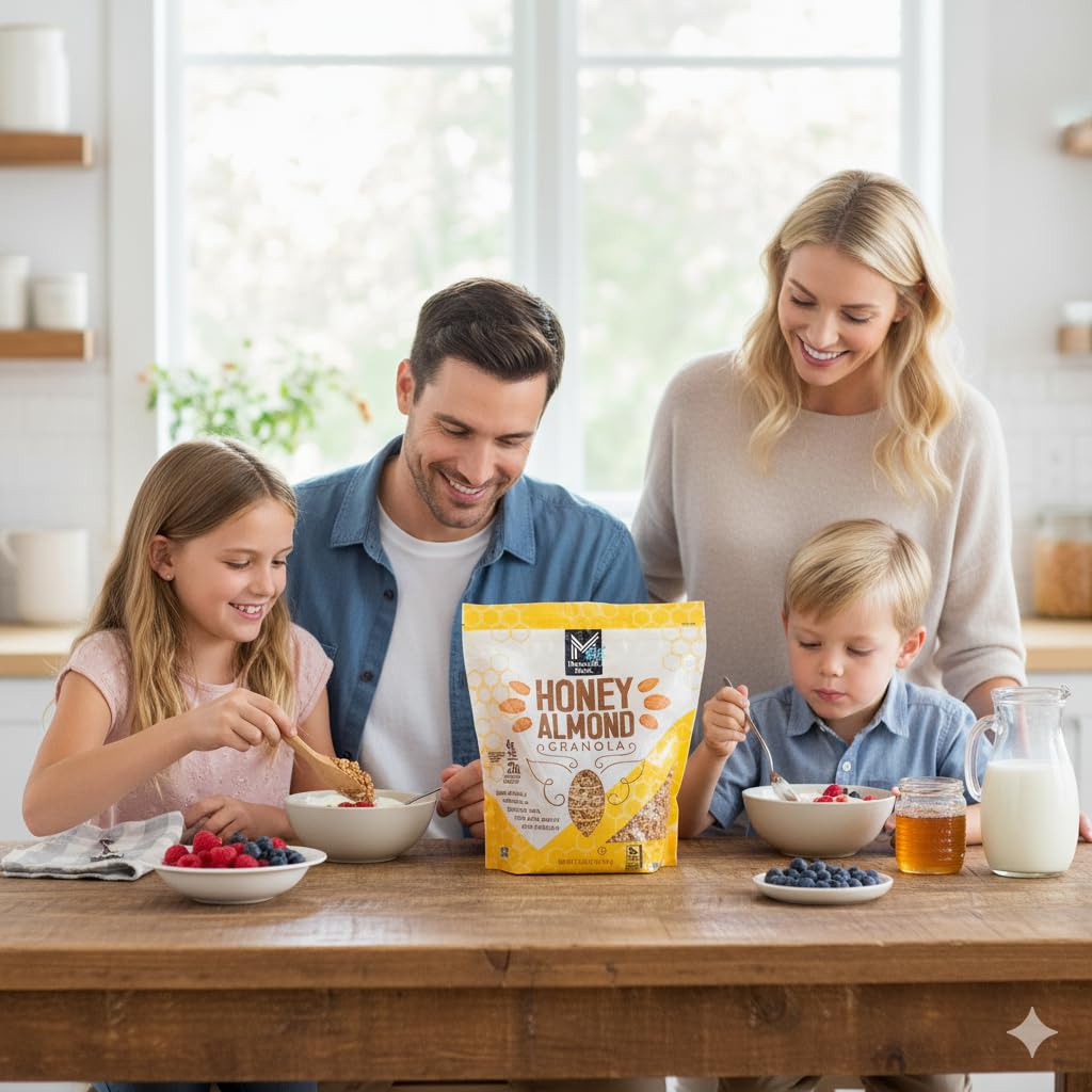 Honey Almond Granola, 32 oz | Crunchy Oat Granola with Honey & Almonds, Delicious Breakfast & Snack Option, Great for Yogurt, Cereal & On-the-Go
