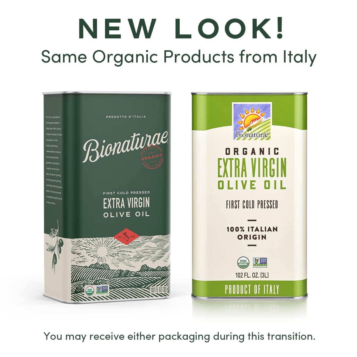 Bionaturae Extra Virgin Olive Oil - Organic Olive Oil, Non-GMO, USDA Certified Organic, Recyclable Glass, 100% Authentic Italian Olive Oil, Made in