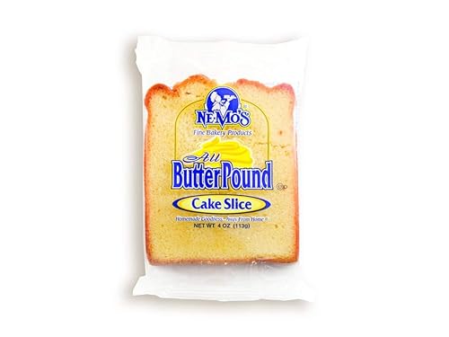 Ne-Mos All Butter Pound Cake Slice, 4 Ounce -- 12 per case.