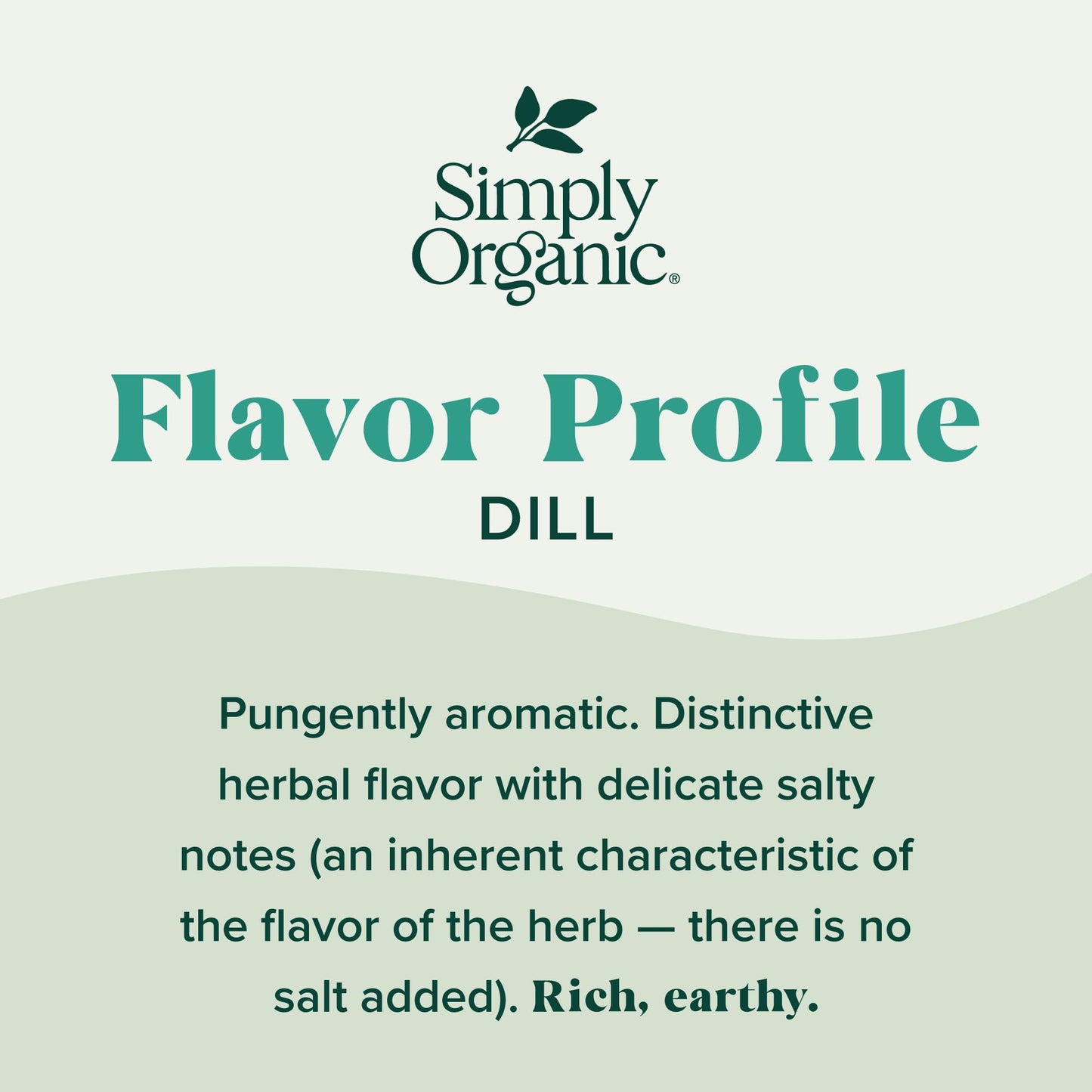 Simply Organic Dill Weed Cut & Sifted Certified Organic, 0.81-Ounce Container