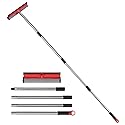 2 in 1 Standard Window Squeegee, Home Window Cleaner with 59" Poles,Washing Squeegee Suit for Glass Door Cleaner, Multi-Use Car Windshield Cleaning