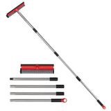2 in 1 Standard Window Squeegee, Home Window Cleaner with 59" Poles,Washing Squeegee Suit for Glass Door Cleaner, Multi-Use Car Windshield Cleaning