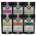 Pop Daddy Flavored Pretzels Sticks, Gourmet Pretzels, 7.5oz Variety Pack, 6 Pack, Garlic Parm, Cinnamon Sugar, Peppercorn Ranch, Smoked Gouda, Dill