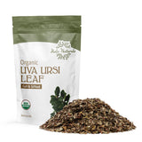 Halo Naturals Organic Uva Ursi Leaf Cut & Sifted, 4 Ounces (Arctostaphylos uva ursi) USDA Certified | Resealable Pouch| Packaged in The USA
