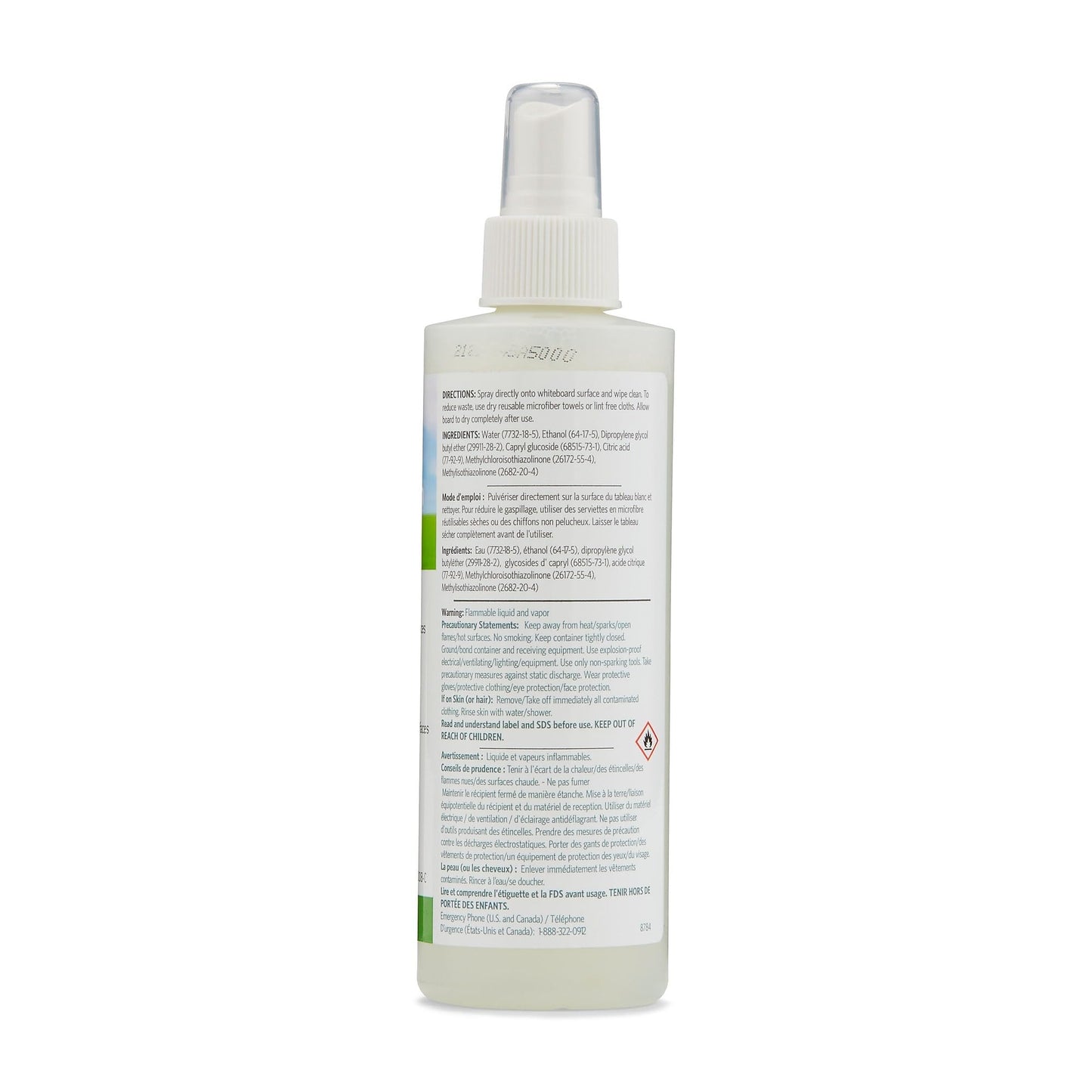 STAPLES Whiteboard Cleaner, 8 oz Eco Friendly Spray for Whiteboards in Home Office and Classroom