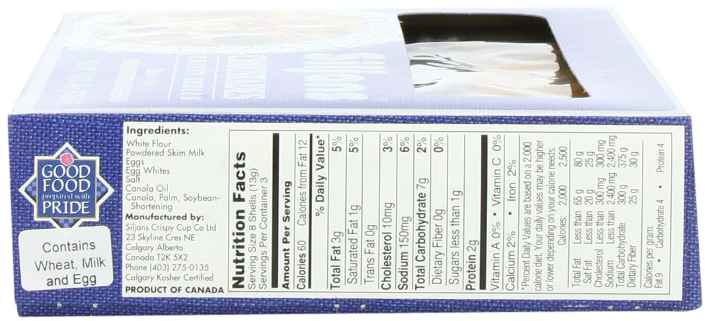 Siljans Croustades (Crispy Shells), 1.4-Ounce Boxes (Pack of 6)