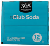 365 by Whole Foods Market Club Soda 12pk, 12 FZ
