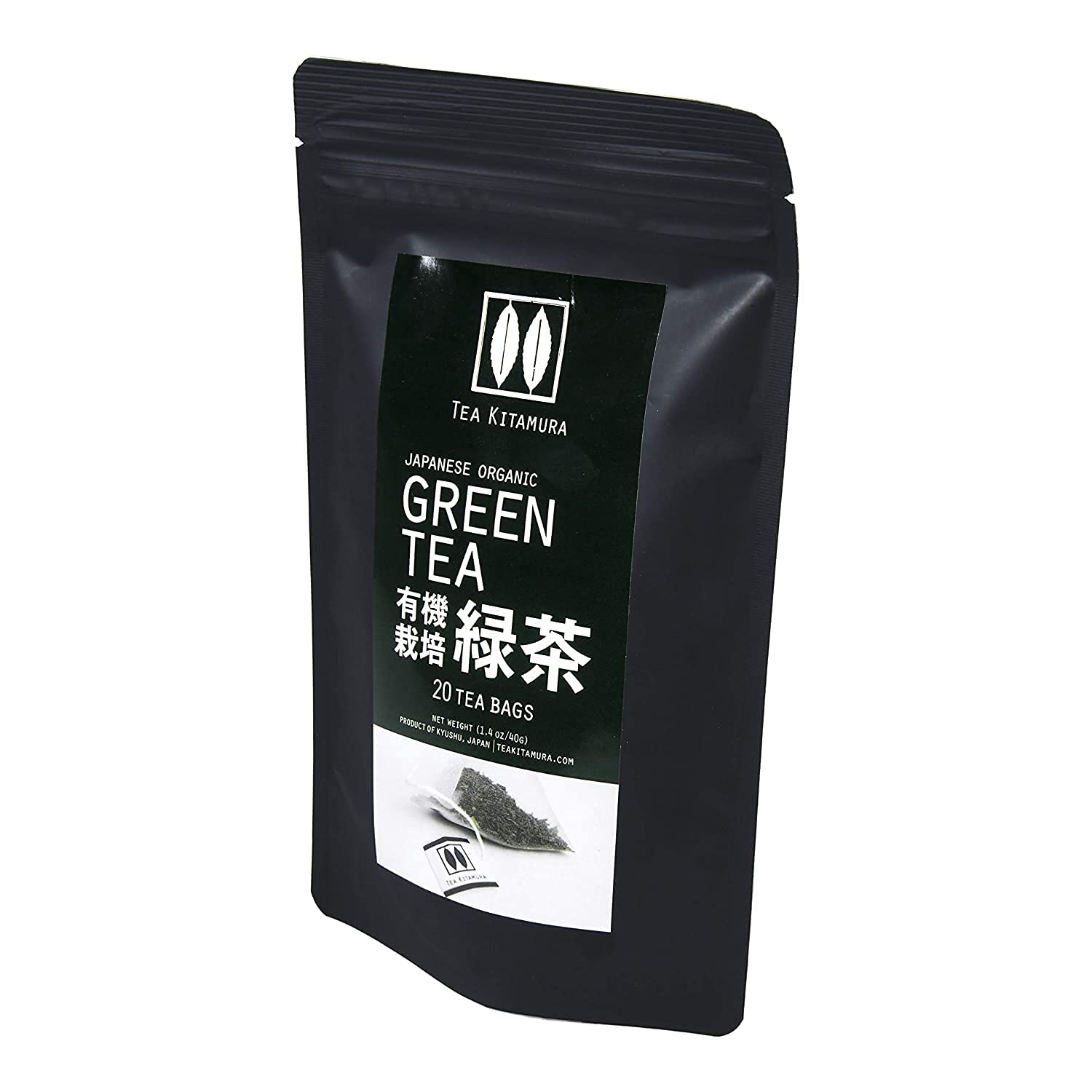 Organic Single-origin Japanese Green Tea (Ryoku-cha) 20 Tea Bags by Tea Kitamura