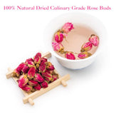 TIAN HU SHAN Rose Tea Loose Leaf, Premium Dried Rose Buds, Food Grade Natural Herbal Tea, Caffeine Free Sugar Free, 4 Ounce Pack of 1