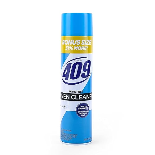 409 Fume Free Oven Cleaner 19oz Aerosol, Fresh Scent, Cuts Through Grease & Grime on Contact, A Powerful Clean You Can Trust, Fresh Scent, 19 Oz |