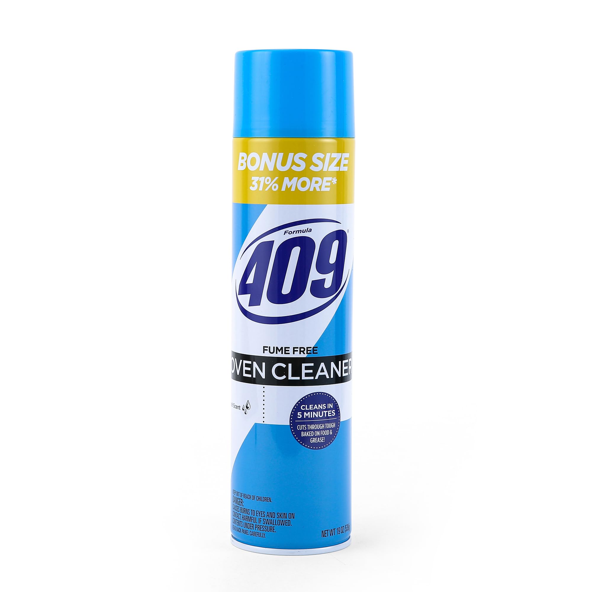 409 Fume Free Oven Cleaner 19oz Aerosol, Fresh Scent, Cuts Through Grease & Grime on Contact, A Powerful Clean You Can Trust, Fresh Scent, 19 Oz |