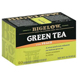 Bigelow Tea Green Tea - with Peach - Case of 6-20 Bag
