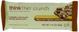 thinkThin Crunch Caramel Chocolate Dipped Mixed Nuts, Gluten Free, 1.41 Ounce Bars (Pack of 15)