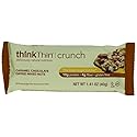 thinkThin Crunch Caramel Chocolate Dipped Mixed Nuts, Gluten Free, 1.41 Ounce Bars (Pack of 15)