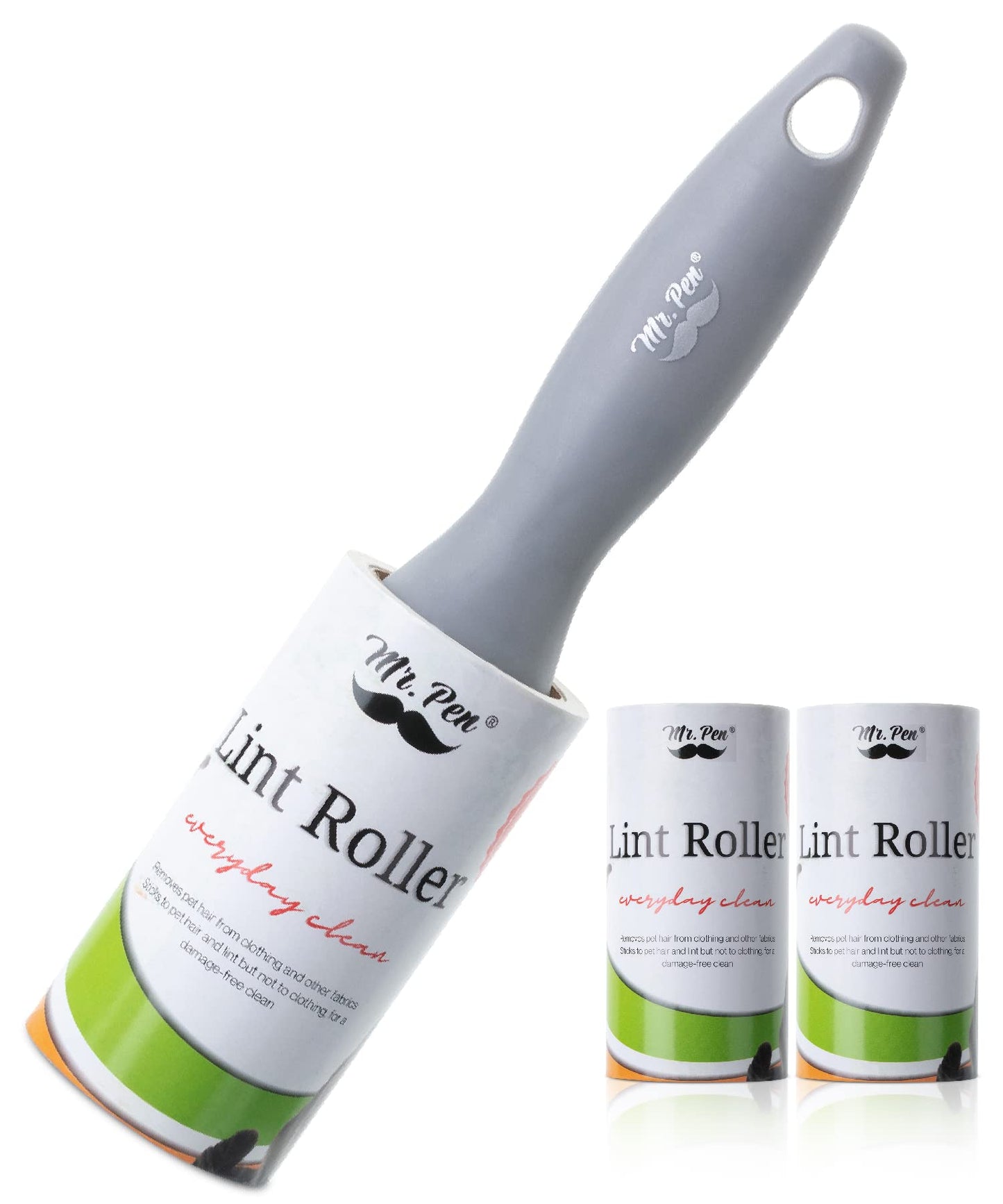 Mr. Pen- Lint Rollers, 1 Handle with 3 Refills, 270 Sheets, Extra Sticky Lint Remover for Clothes, Lint Roller for Pet Hair, Pet Hair Roller, Sticky