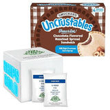 Uncrustables Frozen Chocolate Flavored Hazelnut Spread Sandwich, 4 count - Pack of 7 (total 28 pieces)