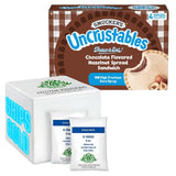 Uncrustables Frozen Chocolate Flavored Hazelnut Spread Sandwich, 4 count - Pack of 7 (total 28 pieces)