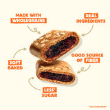 Olyra Blueberry Fruit Bars, Soft Baked, Prebiotic High Fiber Snack, Organic Snacks, Healthy Snacks for Adults and Kids, Low Sugar, Vegan, Office