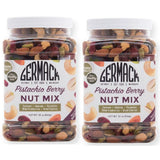 Germack® - Pistachio Berry Nut Mix - Michigan Dried Cherries, Dried Cranberries, Roasted-Unsalted Cashews and Almonds, with Dry Roasted, Unsalted