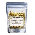SavorSatch Whole Dried Chamomile Flowers - 1 oz Resealable Pouch | Herbal Tea Ingredient for Calming Tea, Skincare, Infusions & Relaxation