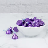 90 Pcs Purple Candy Hershey's Kisses Milk Chocolate