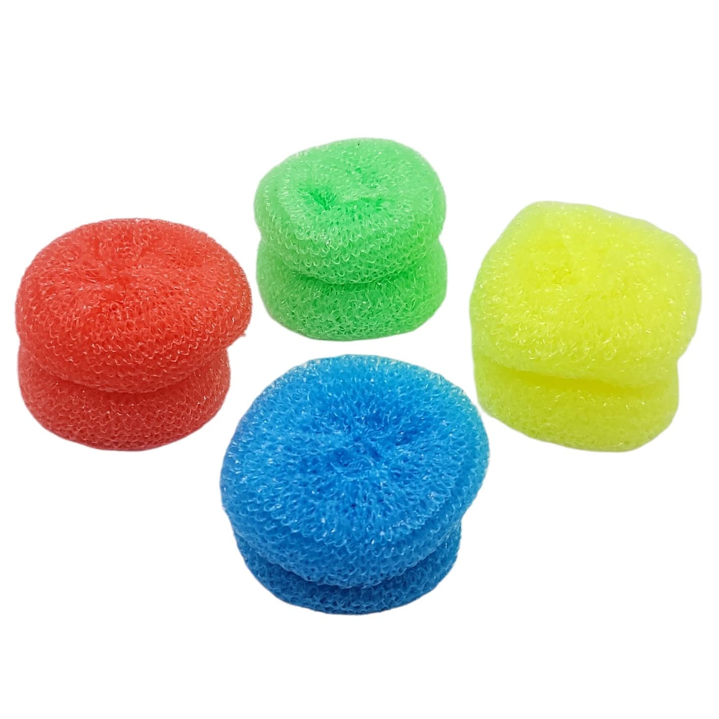 Handy Housewares Durable Non-Scratch Nylon Scouring Pads | Round All-Surface Cleaning Pads | Multi-Use Kitchen Scrubbers | Safe for Non-Stick Cookware