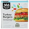365 by Whole Foods Market Seasoned Caramelized Onion & Black Pepper Turkey Burgers, 10.7 OZ