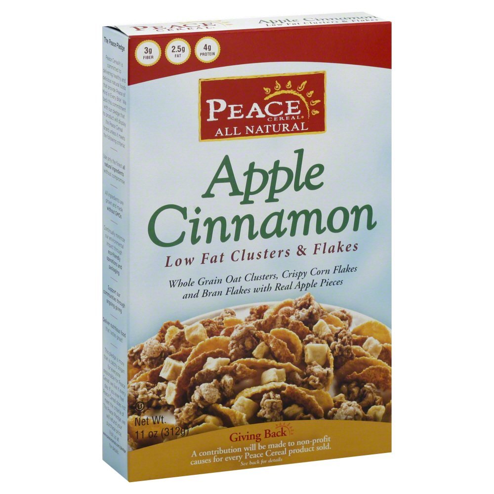 Peace Cereal All Natural Cereal Apple Cinnamon - 11 oz