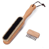 Lint Brushes for Clothes, 100% Natural Boar Bristle Clothes Brush for Cashmere & Wool, Cashmere Comb & Sweater Comb, Removes Fibres & Pet Hair