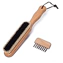 Lint Brushes for Clothes, 100% Natural Boar Bristle Clothes Brush for Cashmere & Wool, Cashmere Comb & Sweater Comb, Removes Fibres & Pet Hair