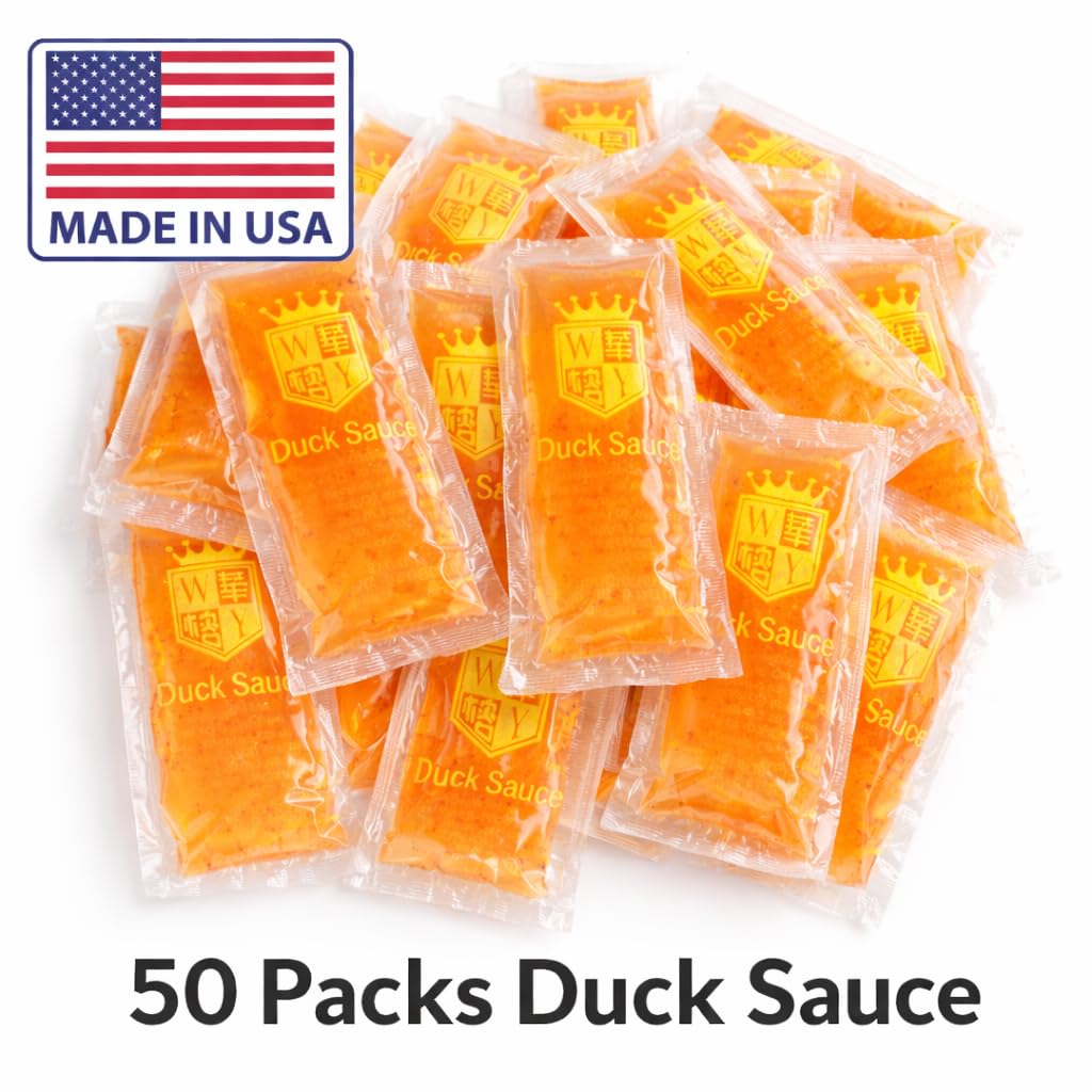 Duck Sauce Packets, 50 Count, Authentic Chinese Takeout Sweet & Sour Sauce