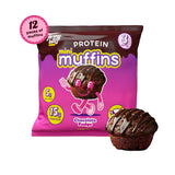 Prime Bites Minis - High Protein Muffin (12 Per Box, Chocolate Fudge) - 15g of Protein, 5g of Collagen, Gluten Free, Low Sugar Treat, Delicious