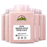 Himalayan Chef Pink Salt Fine Plastic Jar 5 Lbs, Pure 100% Natural Gourmet Pink Salt, Add Essential Minerals | Perfect for cooking & Seasoning, Pack