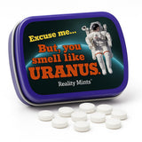 You Smell Like Uranus Mints Weird Gag for Friends Men Stocking Stuffers for Adults and Teens Cool Space Novelties for Guys Chocolate Breath Mints