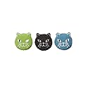 Kikkerland Reusable Cat Scrub Sponge - Cleaning Supplies for Kitchen, Home Essentials - Fun Gifts for Kids & Adults - Set of 3
