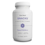 Isagenix Snacks - Nutritionally Balanced Plant-Based Snack - Wild Berry Flavor - 60 Chewable Wafers