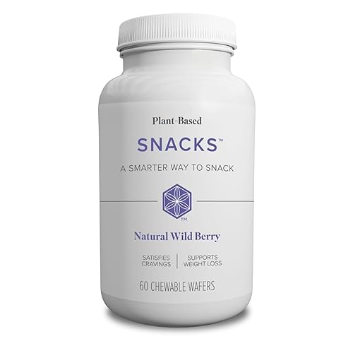 Isagenix Snacks - Nutritionally Balanced Plant-Based Snack - Wild Berry Flavor - 60 Chewable Wafers