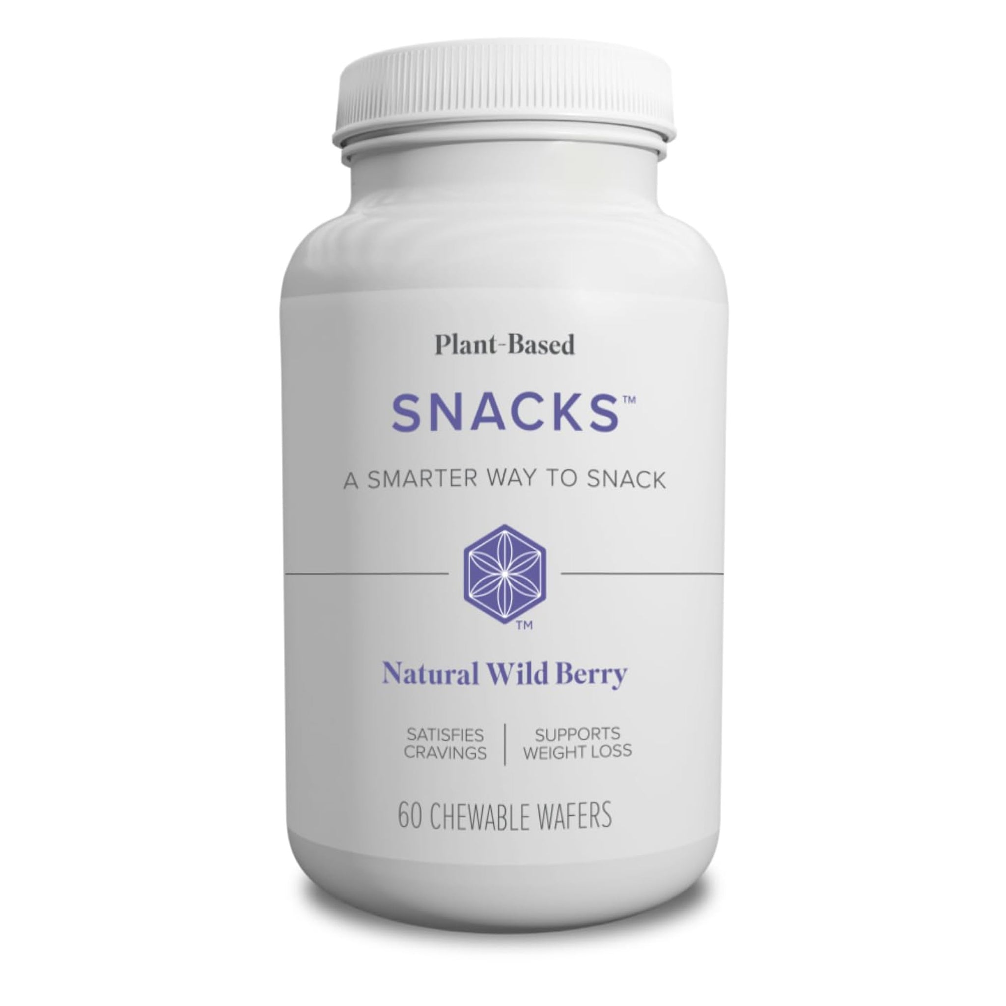 Isagenix Snacks - Nutritionally Balanced Plant-Based Snack - Wild Berry Flavor - 60 Chewable Wafers
