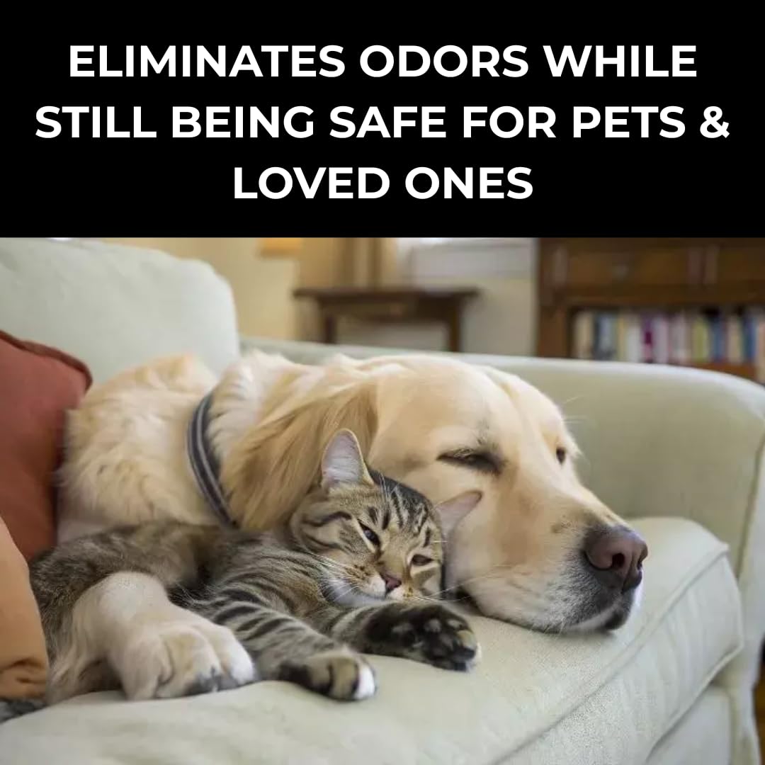 Carpet Deodorizer & Freshener Powder - Upholstery, Couch & Rug Odor Eliminator for Strong Odor & Pet Urine | Baking Soda Formula | Tropical Oasis