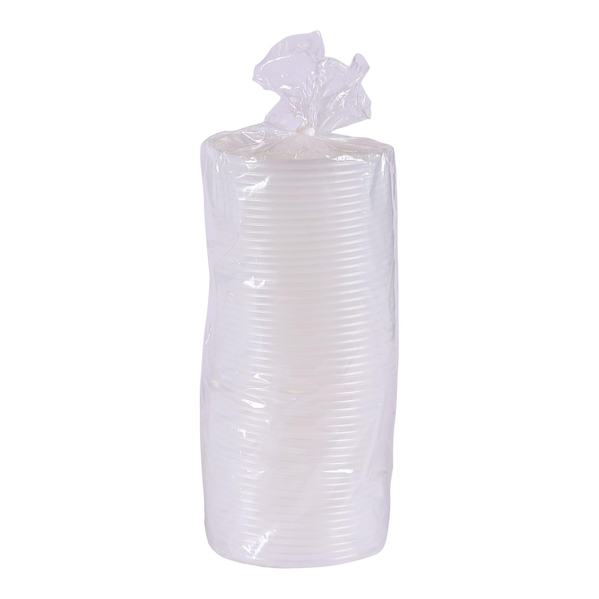 Eco-Products Recycled 12-32oz Food Bowl Recycled Lids, Case of 500, Dome Covers, Fits 12-32oz Round Paper Containers, Hot or Cold Foods, 100% Recycled