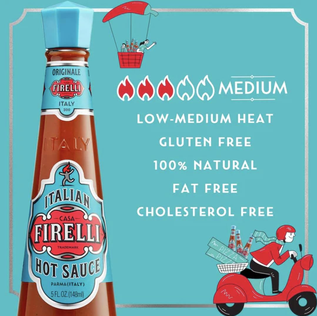 CASA FIRELLI Original Hot/Extra Hot Combo - 5oz Bottle (Pack of 2)