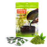 Matcha Ceremonial Grade, Pure Uji Matcha Powder Organic, 12 Unsweetened Organic Japanese Tea Packets, ECGC, L-Theanine, Chlorophyll in Green Vibrance
