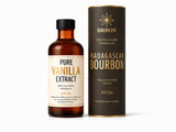 BRBON 4oz Pure Vanilla Extract | Made from Premium Madagascar Bourbon Vanilla Beans | Pure Extract Perfect for Baking, Cooking & Desserts | Non-GMO