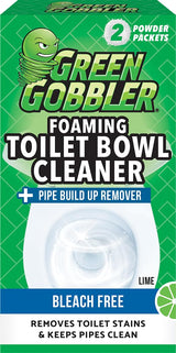 Green Gobbler 5-in-1 Foaming Toilet Bowl Cleaner + Pipe Build-up Remover, Enhanced Enzyme Formula, 2 Uses - Safe for Septic