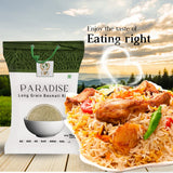 BIG - PARADISE 10 LB Long Grain Basmati Rice, White Super Basmati Rice, Basamic Rice from India, Gluten Free Rice, White Uncooked Rice, Extra Long Grain Basmati Rice